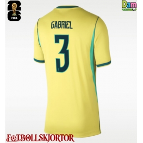 Brasilien Gabriel Magalhaes #3 Hemmatröja Dam VM 2026 Kortärmad